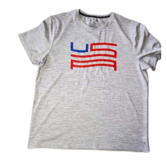 XERSION T SHIRT MEN'S XL PERFORMANCE EVERAIR TRAIN TEE GRAY USA Tall - Picture 1 of 8